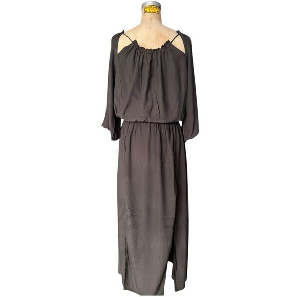 Dance & Marvel Gray Boho Style loose Long Sleeve Maxi Dress Size S - Picture 4 of 6
